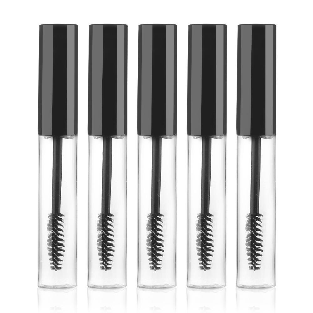 PREVA 5 Pcs/10ml Mascara Tube With Lash Brush Useful Empty Makeup Tool Container