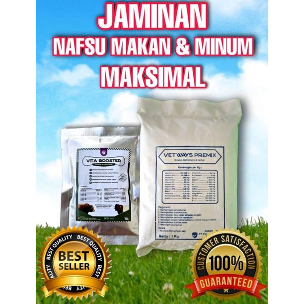 PAKET VETWAYS + VITA BOOSTER VITAMIN DAN MINERAL HERBAL.