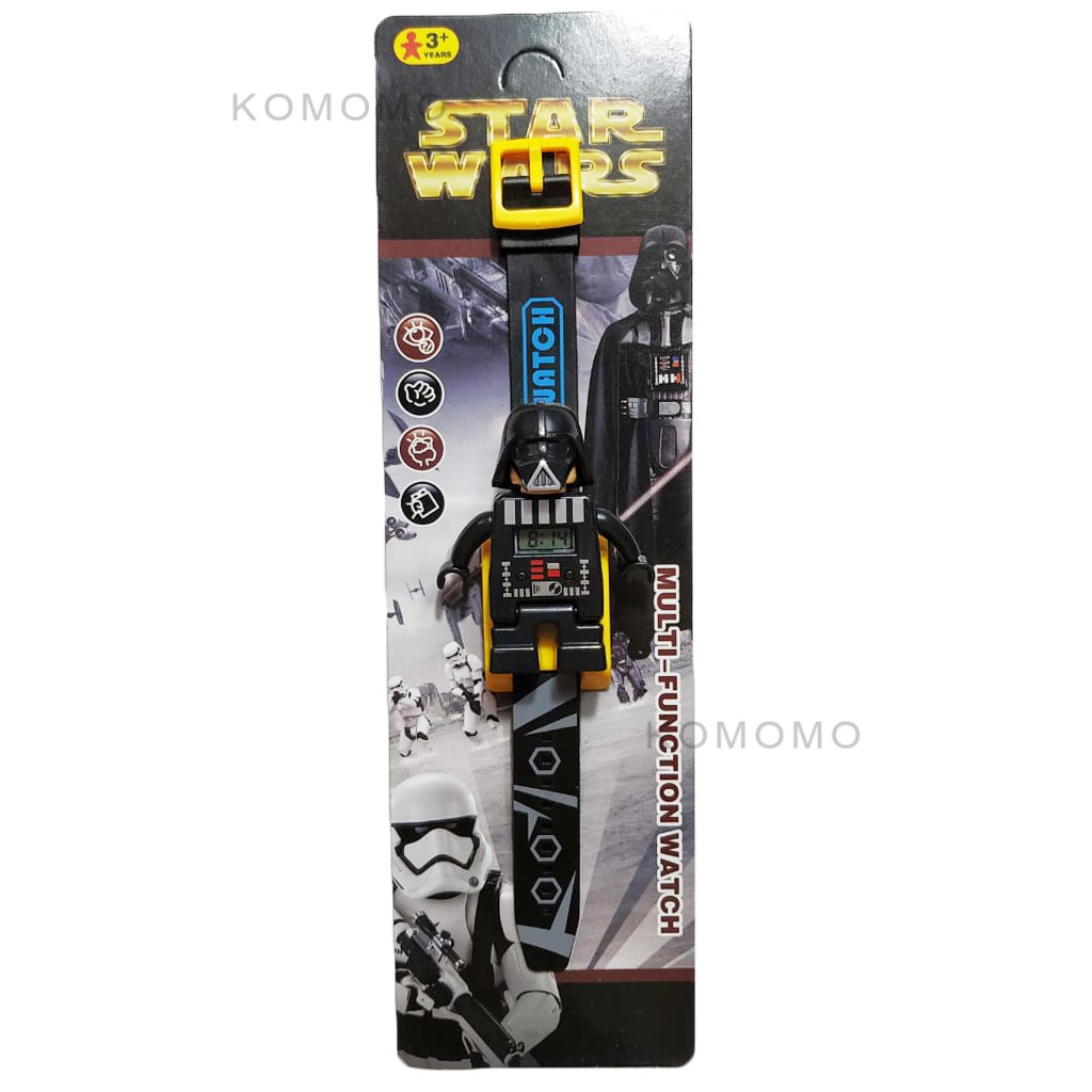 Jam Tangan LEGO Starwars/Darthvader - Mainan Anak