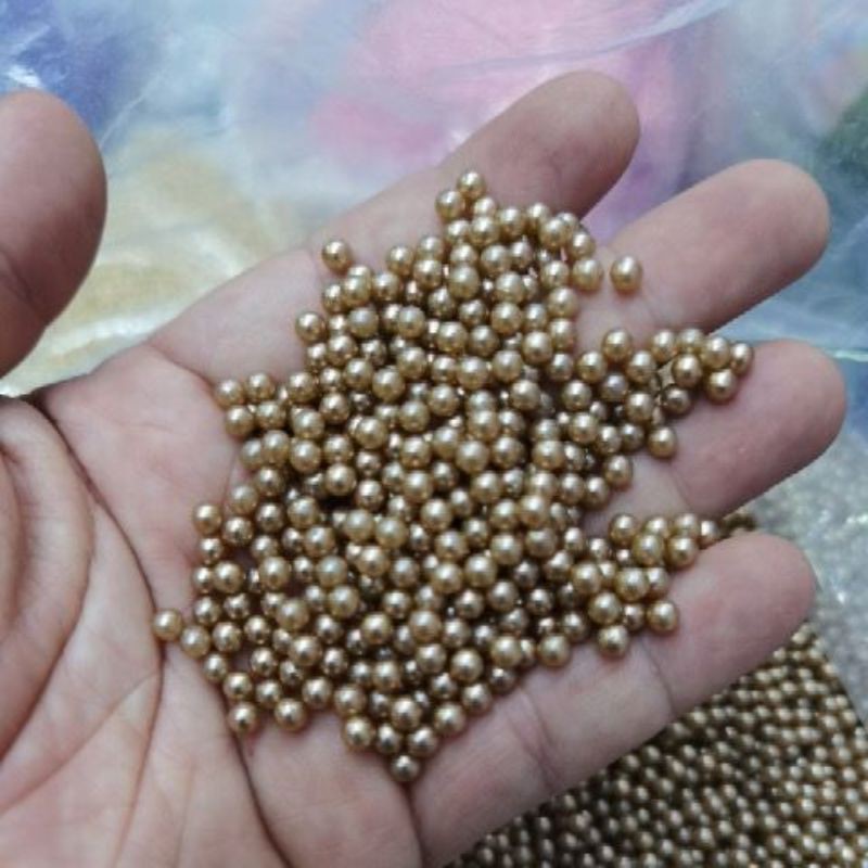 MUTIARA  TINDIK 4 MM WARNA WARNI KUALITAS AA KILAU BAGUS PER 50 GRAM ( BAGIAN 2)