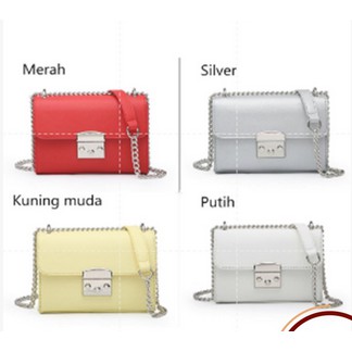 READY!! TAS WANITA BERSKEA TALI RANTAI SELEMPANG/SLING BAG MODE FASHION IMPORT PREMIUM #291821