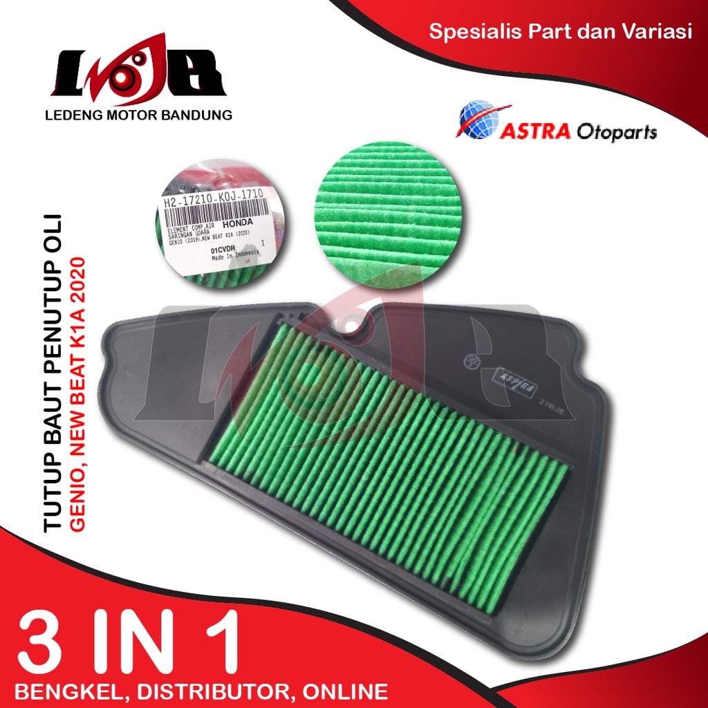 ASPIRA Saringan Filter Udara Genio Beat K1A Beat Street 2020 Original Air Filters Motor