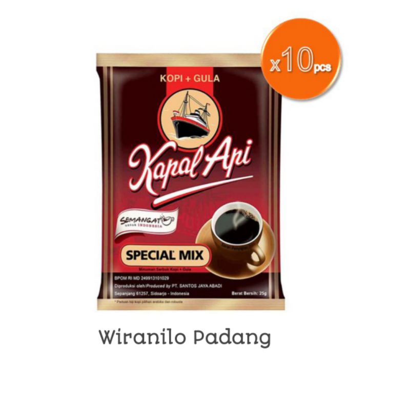 

Kapal Api Special Mix 24gr x 10 Sachet - Wiranilo Padang