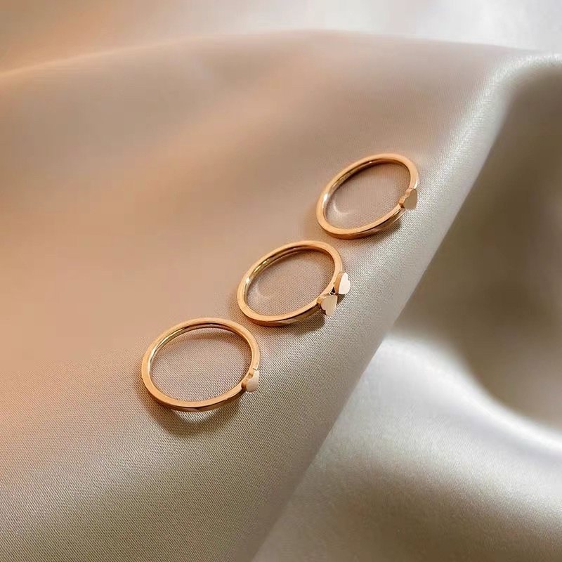 cincin hati clover 3 cincin jadi satu diamonde