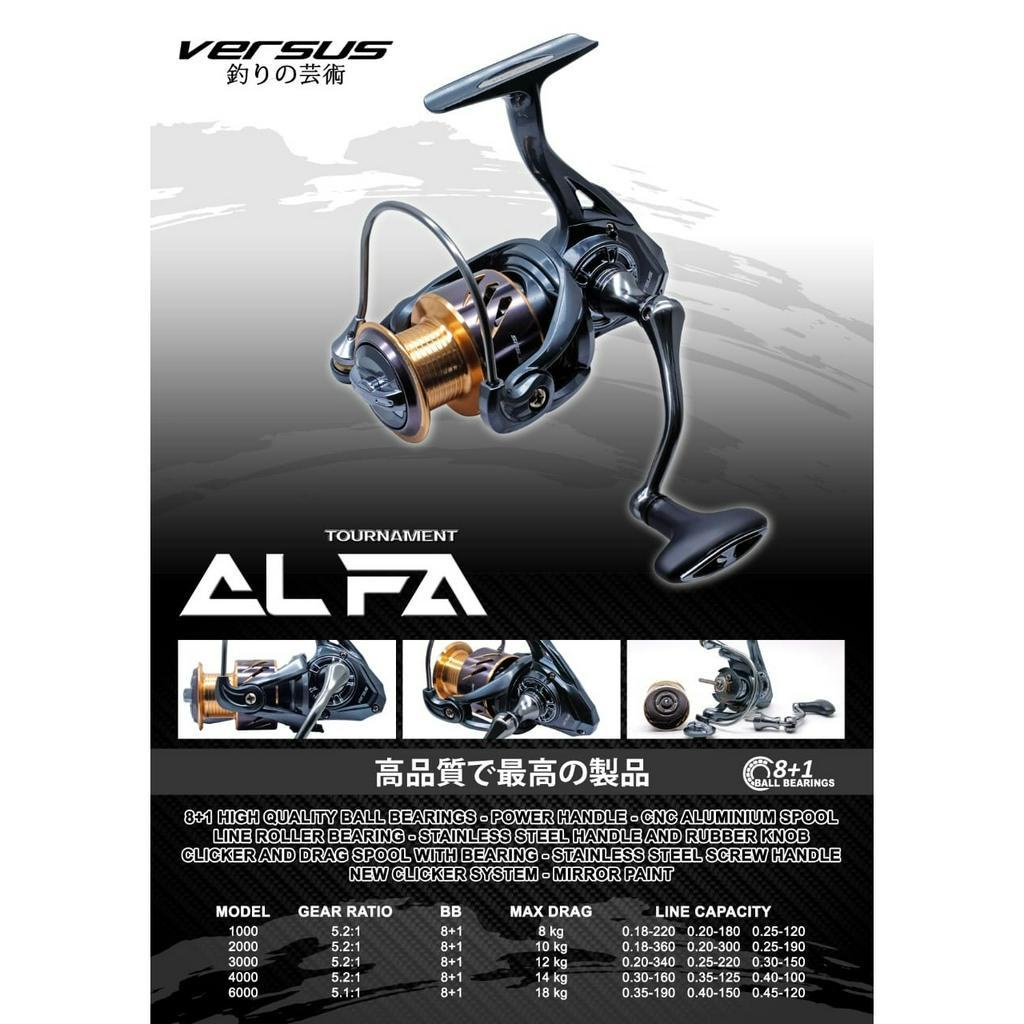Reel SPINNING VERSUS ALFA (POWER HANDLE)