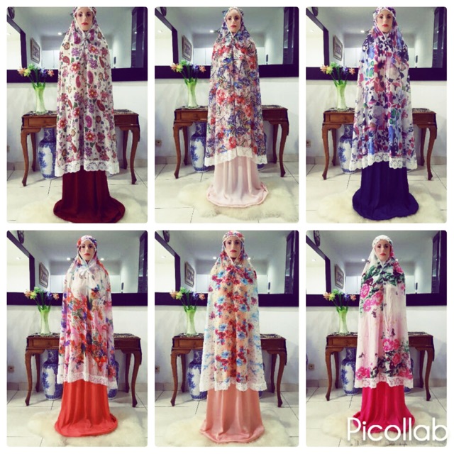 Mukena katun silky ukuran jumbo