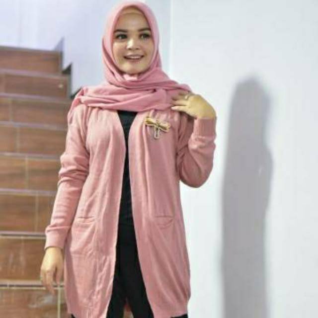 Long Cardigan Knit Premium