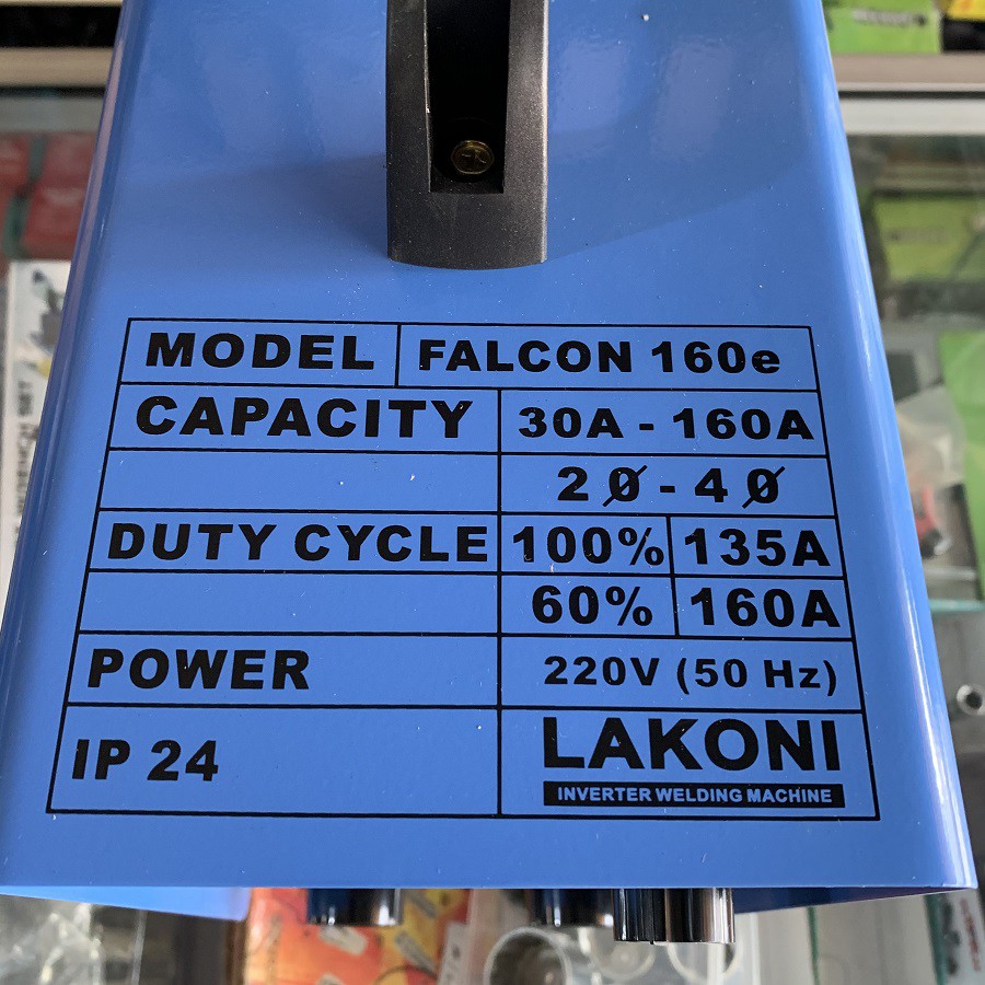 Mesin Las Welding Trafo 160 Ampere Inverter Lakoni Falcon 160e