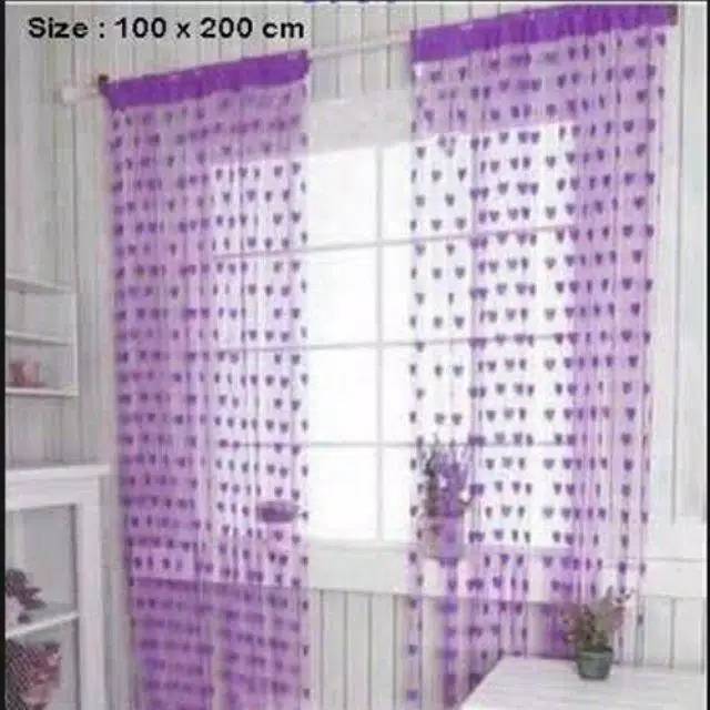 Tirai hiasan pintu pembatas tirai love pintu kamar Tirai hiasan pintu pembatas tirai love pintu kamar