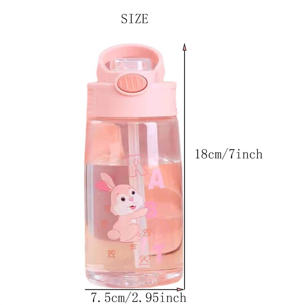 Populer 450ML Cangkir Sippy Air Anak Portable Outdoor Gelas Makan Bayi Anti Bocor