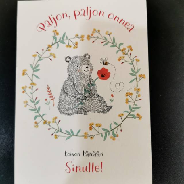 

Kartu pos beruang/bear postcard