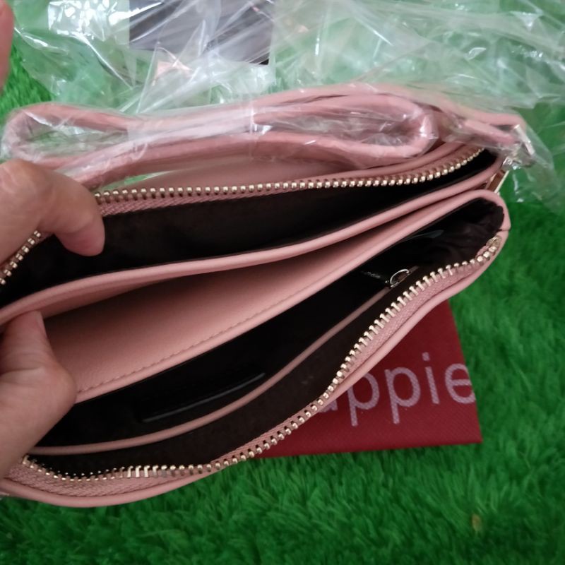 READY ORIGINAL HUSH PUPPIES OLLIE WRISTLET TAS SLEMPANG DOMPET SLEMPANG