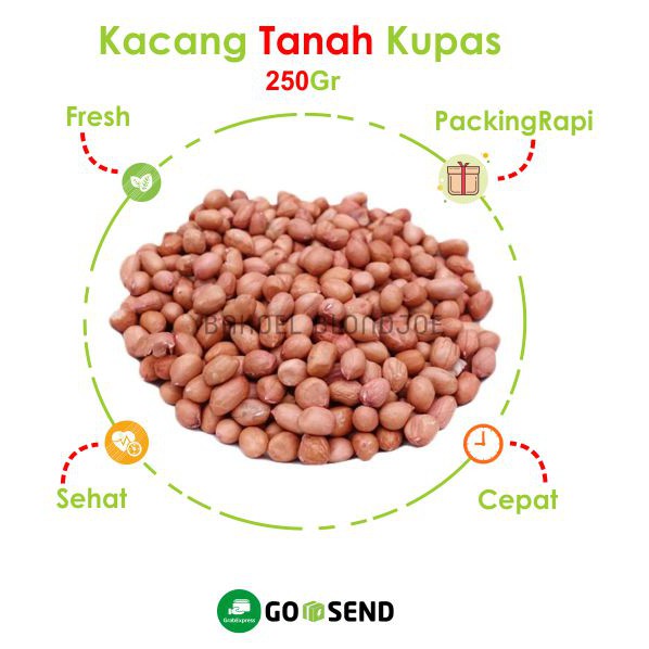 

KACANG TANAH KUPAS 250GRAM / PEANUTS / KACANG MURAH BERKUALITAS / VEGETABLE / SAYUR SAYURAN SEGAR