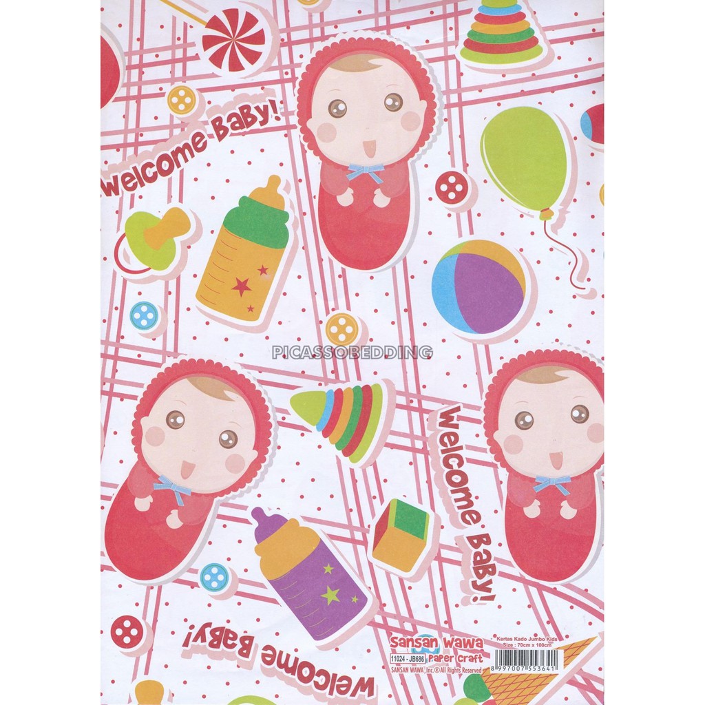 

BH01 Kertas Kado Motif Boy And Girl / Kertas Kado