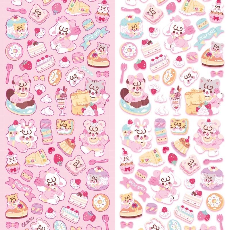 Stiker Roll Desain Kartun Hati Perempuan Ukuran Kecil Untuk Dekorasi