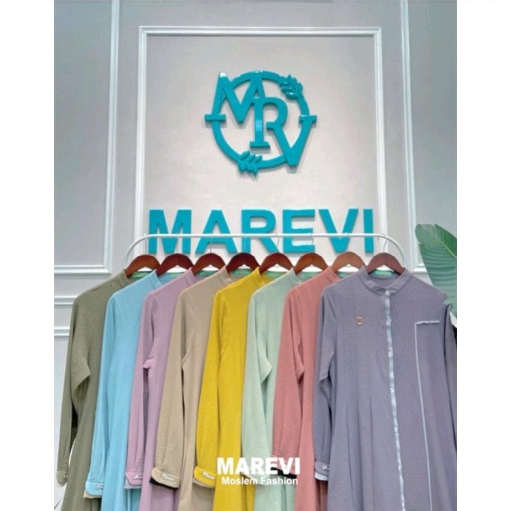 Zaqila Dress/Gamis  by Marevi Original Cringkle Airflow Premium