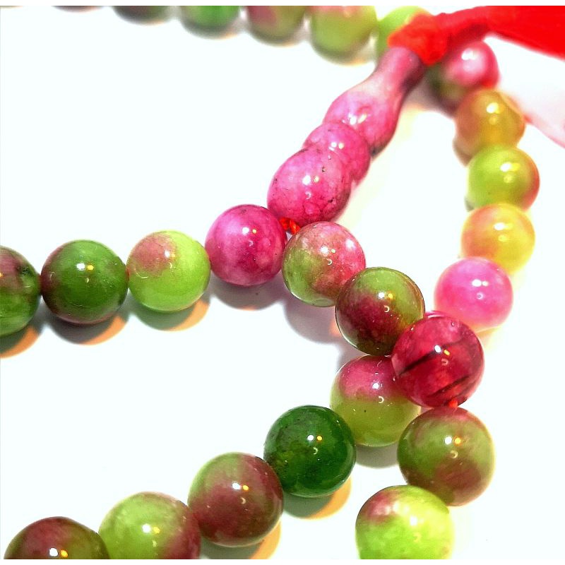 TASBIH BATU RUBBY TANZANIA NATURAL ASLI