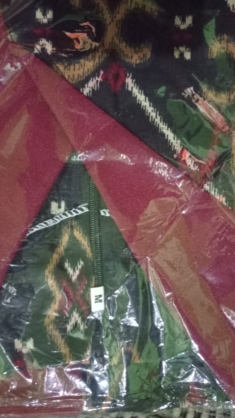 Tey-17 Batik Wanita Asj Sa Hrb026 Kenongo Kemeja Tosca Pendek