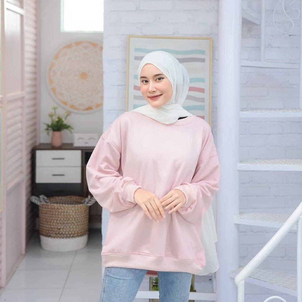 BASIC OVERSIZE - Sweater Basic L- XXL BIGSIZE - Sweater Oblong BIGSIZE XXL OVERSIZE