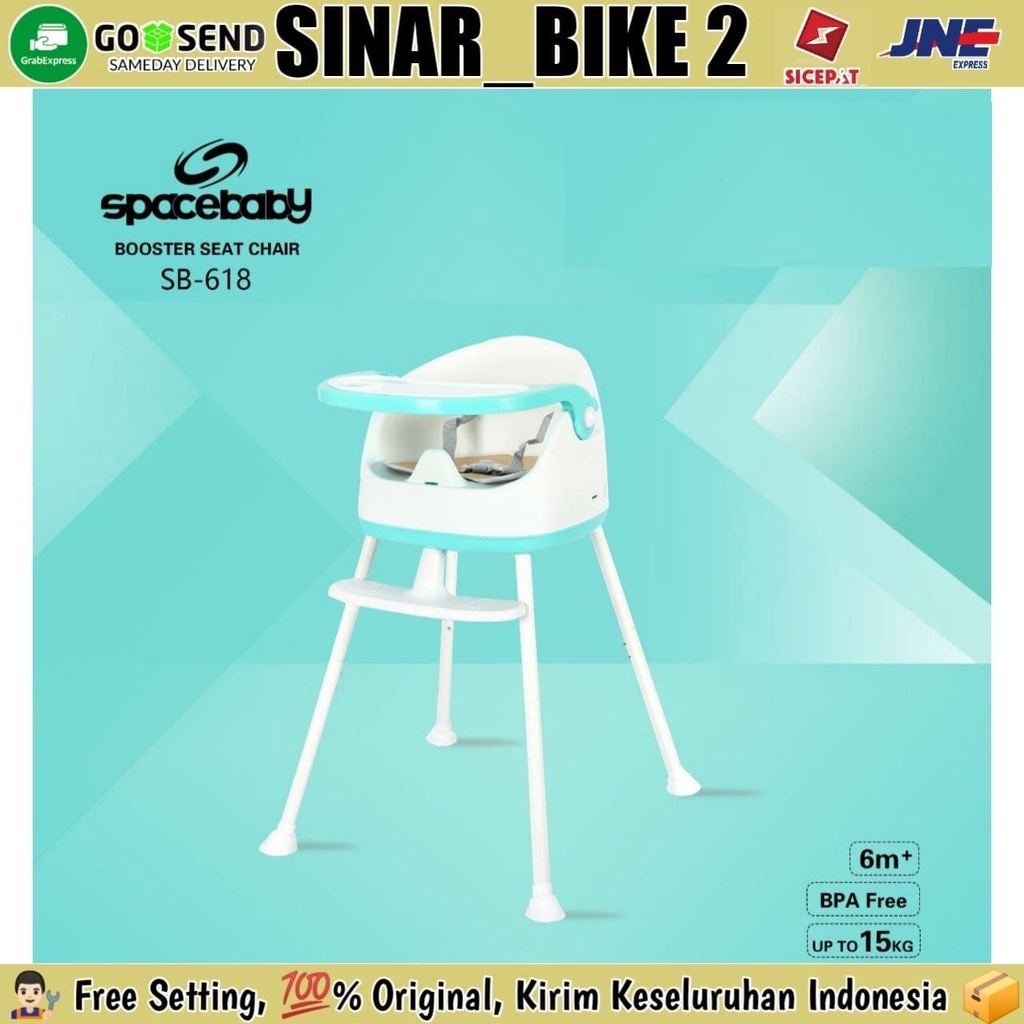 Kursi Makan Anak Bayi SPACEBABY SB 618 Booster Seat Baby Chair