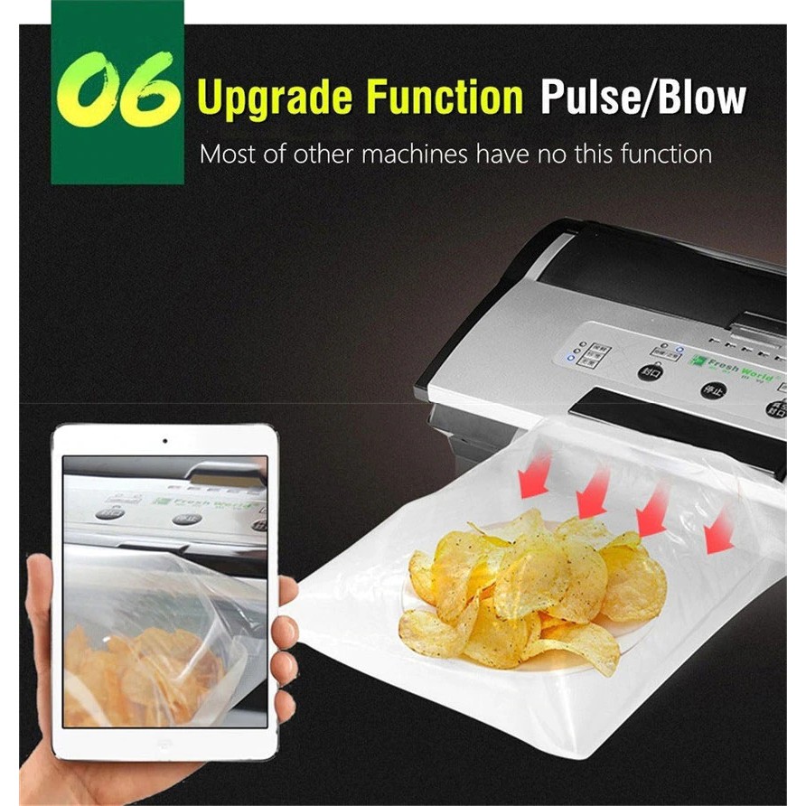 FRESH WORLD FW-3150S Mesin Vacuum Sealer Komersial Vacum (Bisa Basah &amp; Tiup)