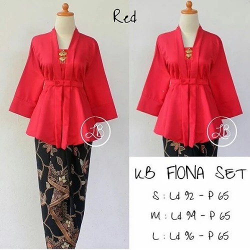 Setelan Kebaya Modern Floy Fiona Peach Dan Warna Lainnya