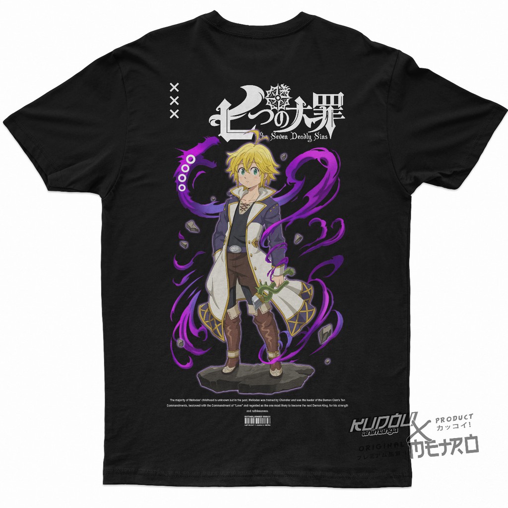 Kaos Meliodas Dragon Sin Seven Deadly Sins Nanatsu No Taiza Anime Manga Premium