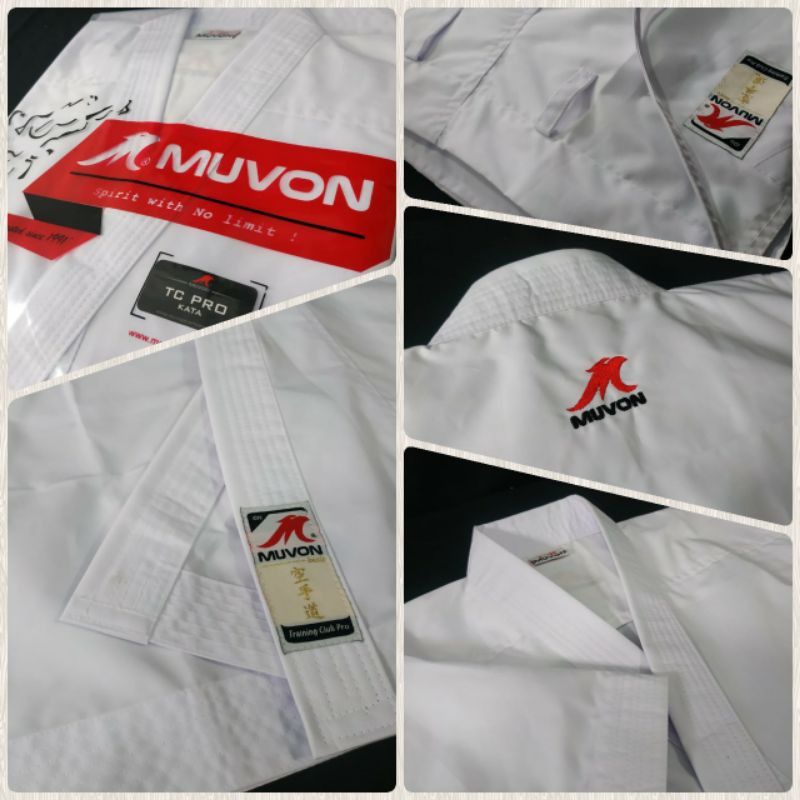 Baju Karate Muvon TC Pro Kata Training Club Pro Kata Baju Kata Pemula  Anak dan Dewasa  Terbaru 2024