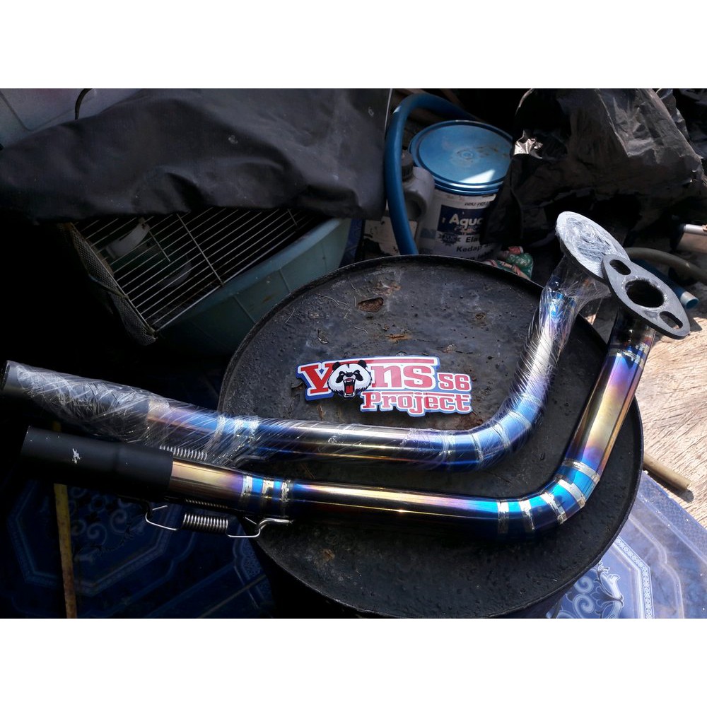 Leheran Knalpot Twotone Slip ON Honda Beat & Scoopy Fi &  bac 87