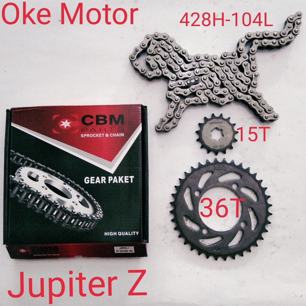 gear set gir paket motor jupiter z