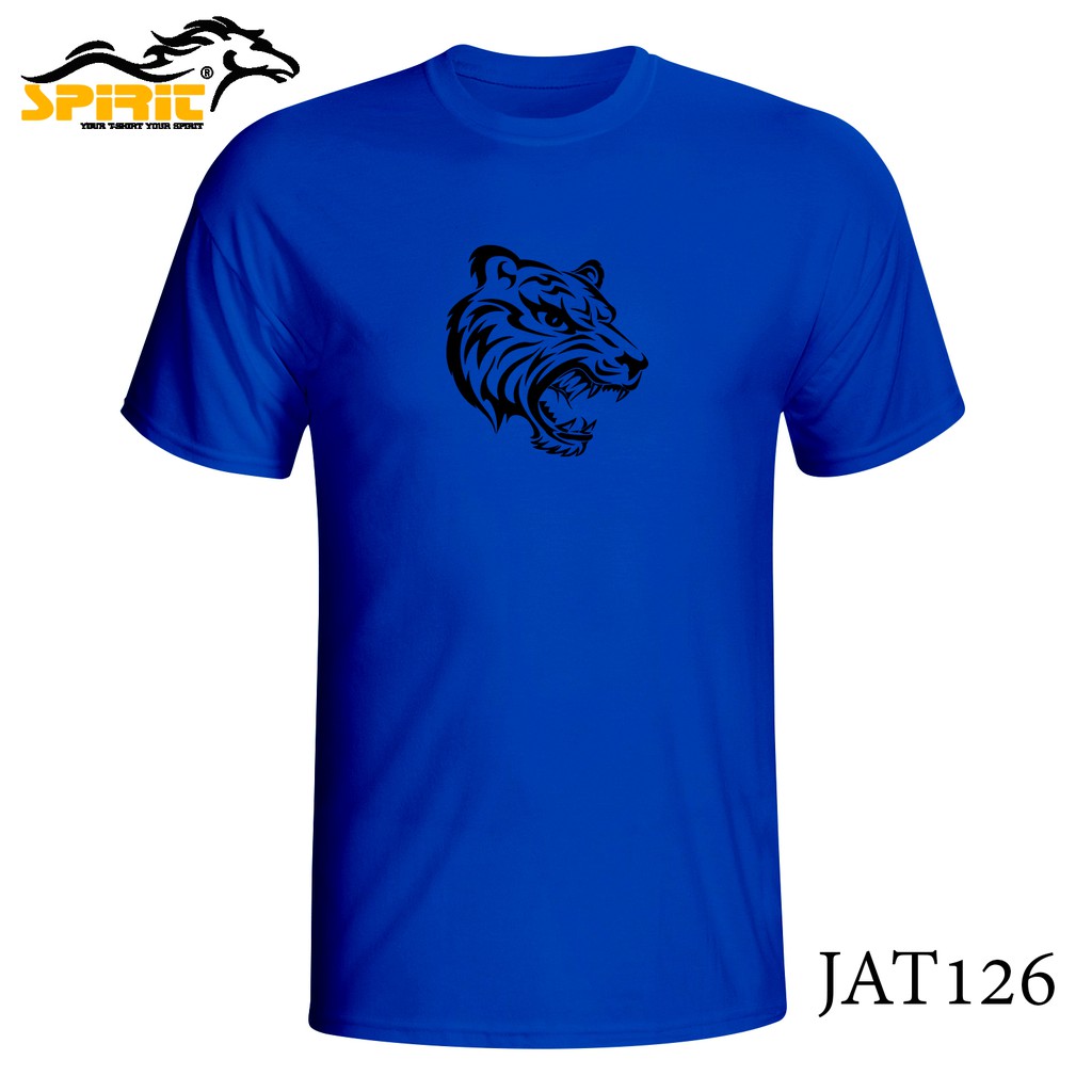 Jz254 Jat126 Baju Kaos Gambar Hewan Head Tiger Harimau Animal