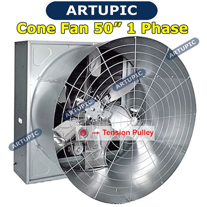 Cone Fan 50 Inch 1 Phase Motor Kingdom Dengan Tension Pulley Exhaust Fan Blower Fan Cone 50 Inch 1 P