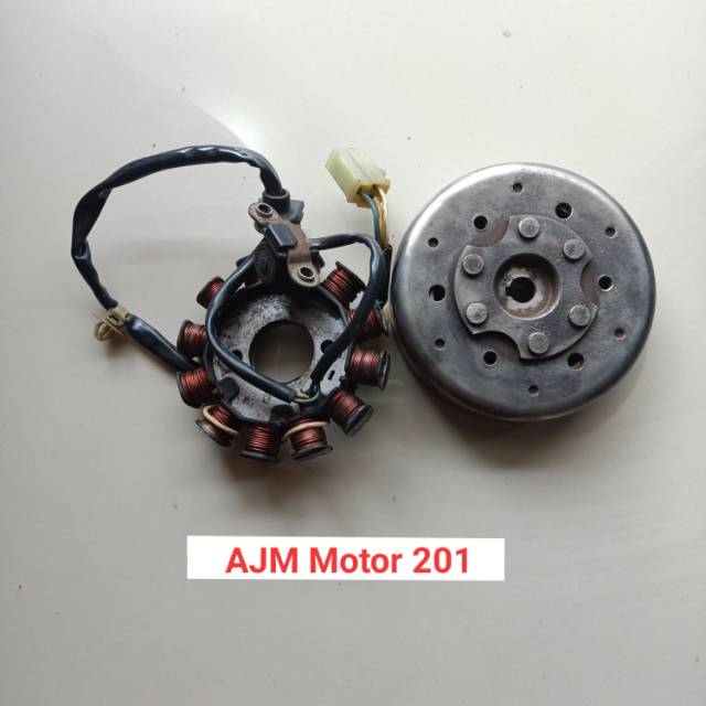 Magnet Spul - Magnit Sepul - Fly wheel comp Honda Beat Karbu lama Original