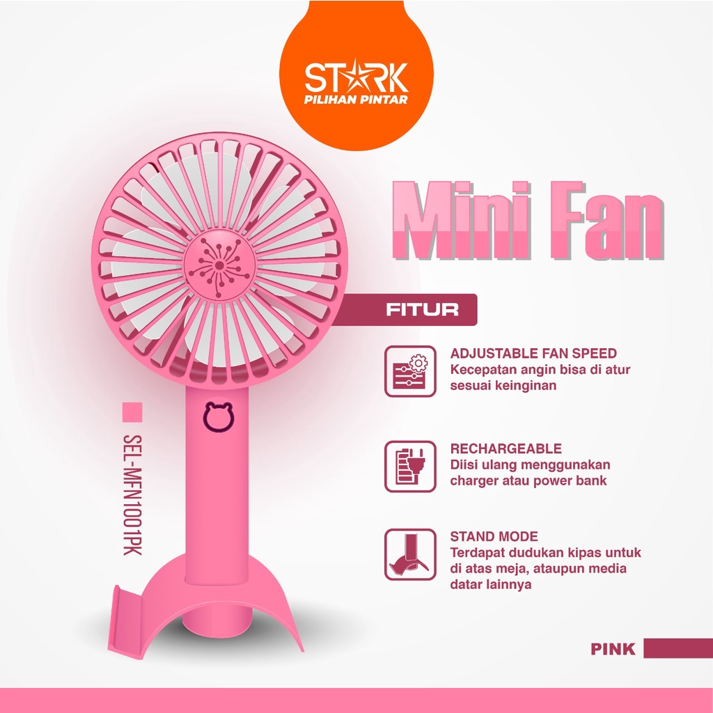 Kipas Angin Mini / Mini Portable Fan STARK