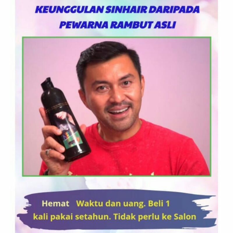 READY Shampo SINHAIR Penghitam Rambut No 1 Di jepang Original Sinhair SHAMPO menghitamkan uban /Sinh