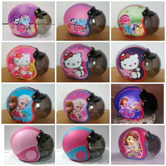 HELM BOGO TANGGUNG 7-11th  / frozen / hello kity / thomas / doraemon / LOL  / poli