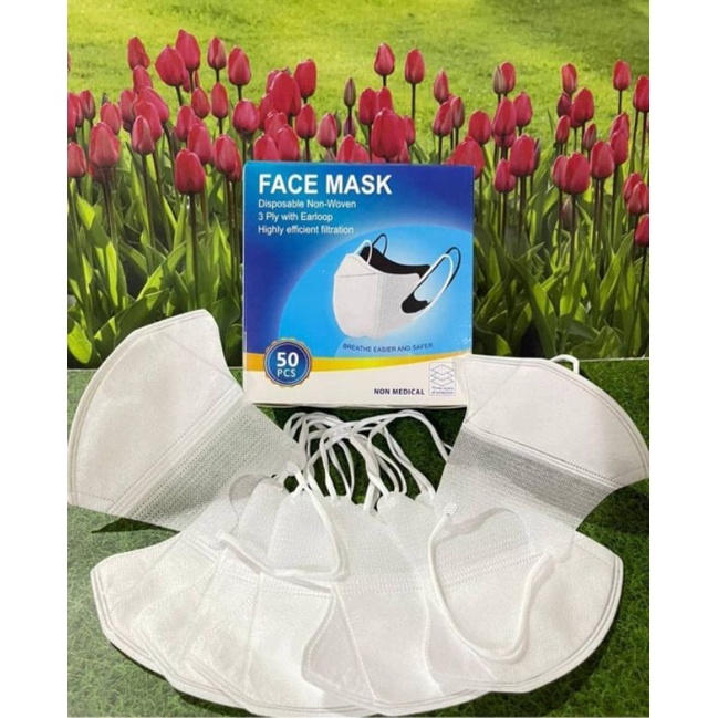 Masker Duckbill FaceMask Hitam dan Putih