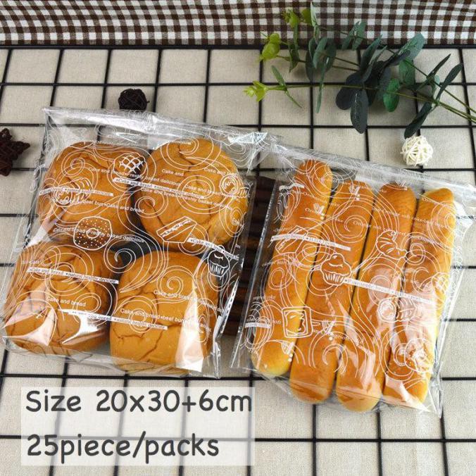 

Populer] Plastik Roti Sisir, Manis , Burger 20X30 Isi 25 Pcs Kemasan Roti