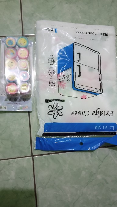 Taplak Cover  Kulkas  Organizer / Fridge Refrigerator Cover/taplak Kulkas Anti Air/ Penutup Kulkas
