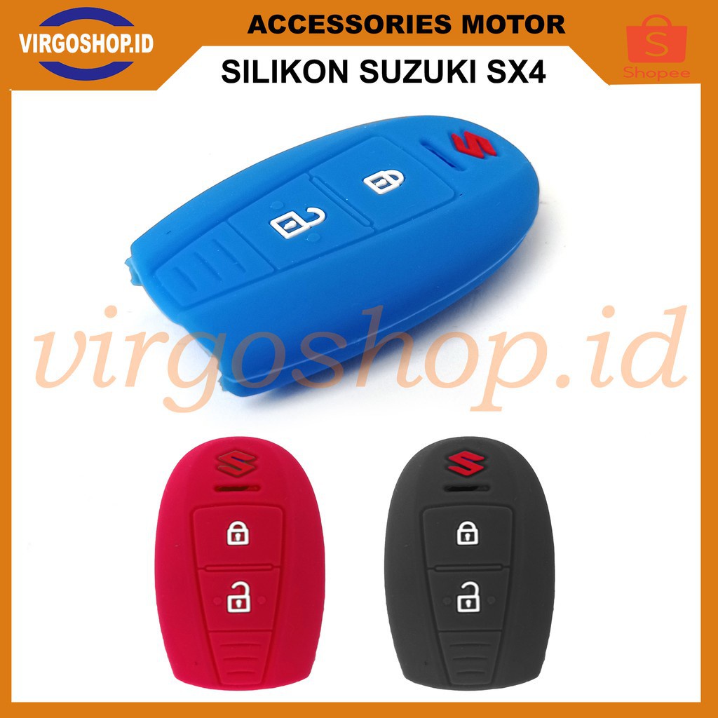 Silicon Kunci Mobil SX4 Model A - Silikon Cover Kunci mobil