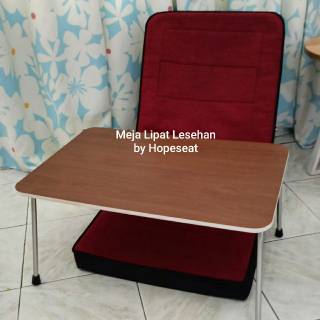 Meja Lipat Lesehan  Hemat Warna Coklat Tua Shopee Indonesia