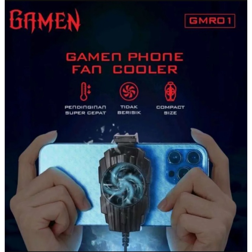 GAMEN GMR01 GMR-01 Mobile Phone Radiator Gaming Cooling Cooler Fan Kipas Pendingin hp Smartphone