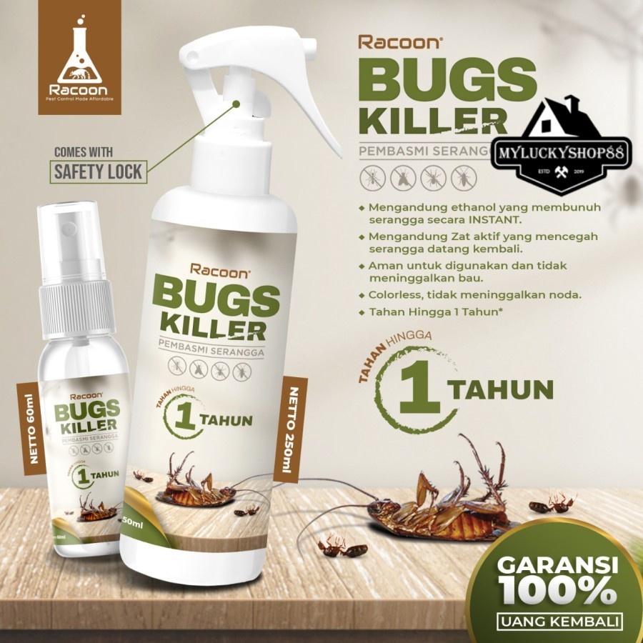 Racoon Bugs Killer Spray Semprotan Pembasmi Pengusir Serangga