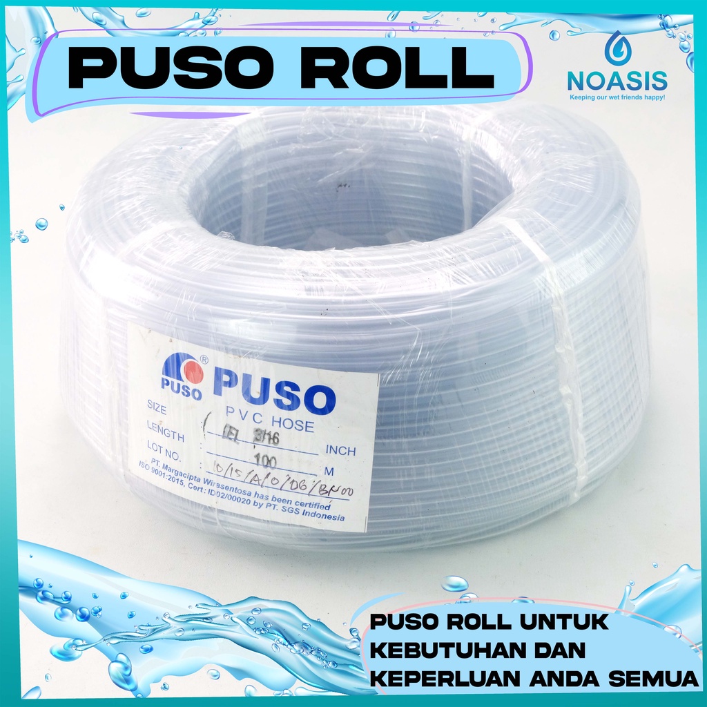 Selang Airator / selang co2 For Aquarium Merk Puso Per Satu Meter