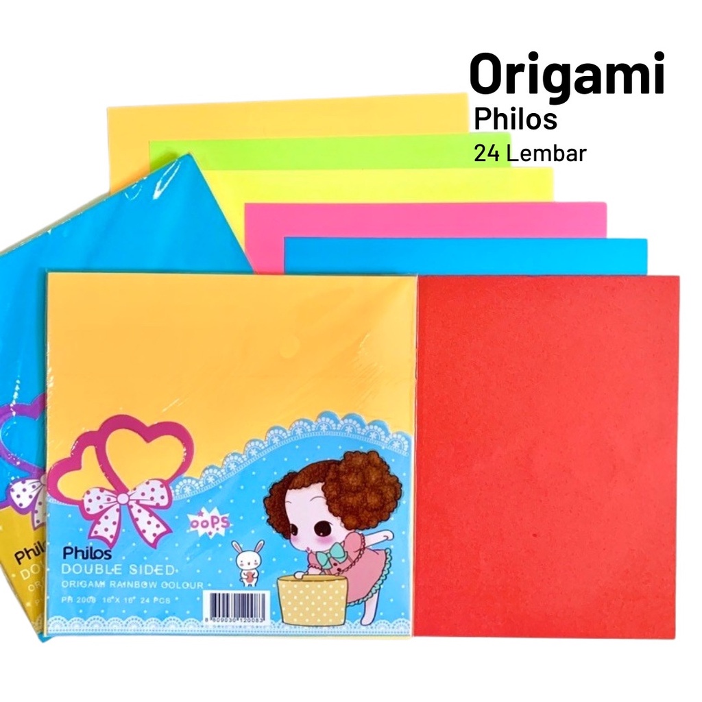 

ORIGAMI DOUBLEFACE (TIMBAL BALIK) MEREK PHILOS UK 16 X16
