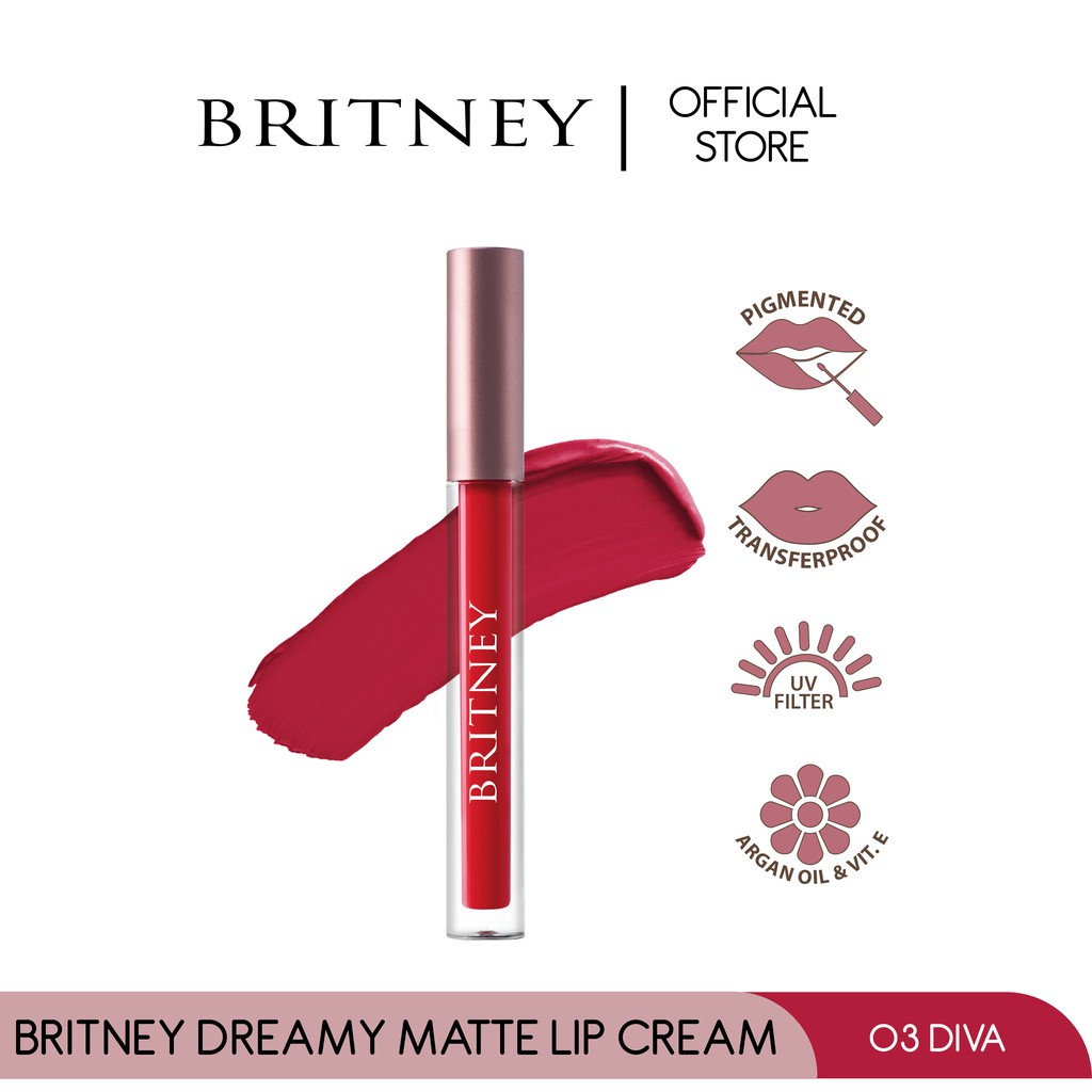 Britney Dreamy Matte Lip Cream by Purbasari