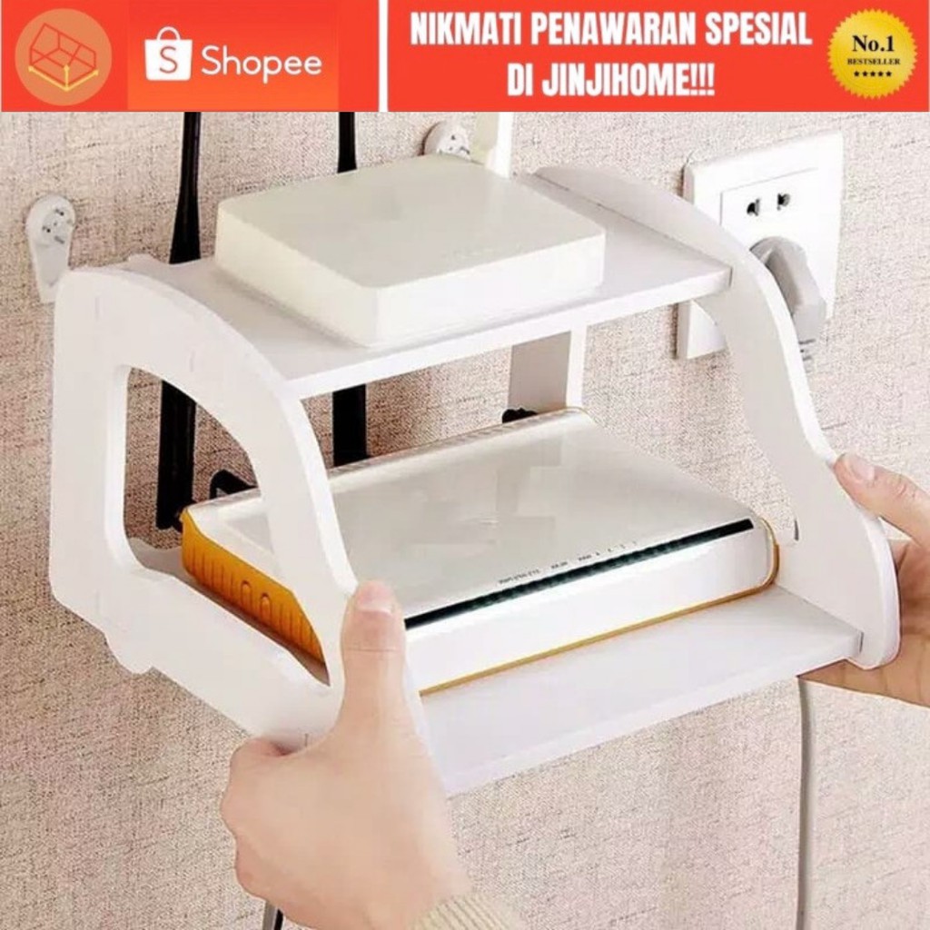 Rak dinding Desktop storage Rak dinding Rak vintage Wifi