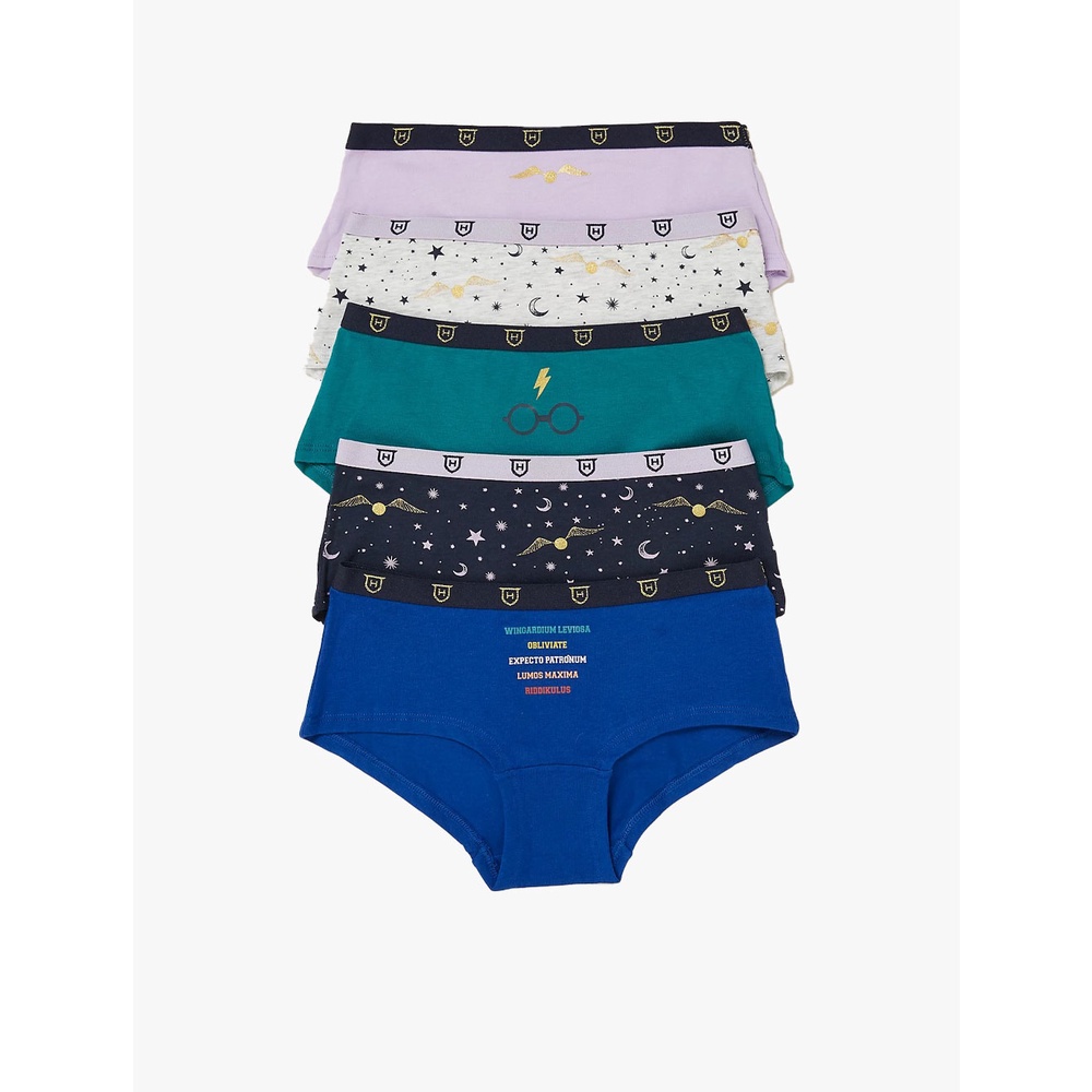 MARKS & SPENCER - Pakaian dalam anak -5pk Cotton Harry Potter™ Shorts