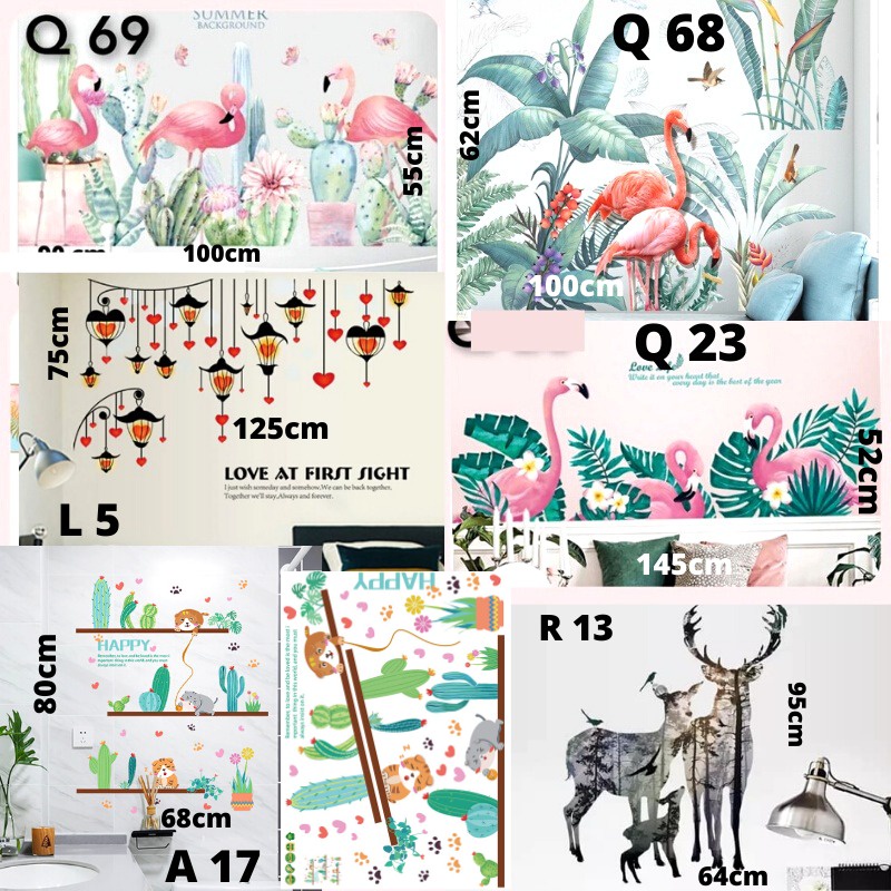 WALLSTIKER WALLSTIKER WALL STICKER STIKER PAPER WALLPAPER DINDING D3 MOTIF TANAMAN HIJAU DAUN POHON KAKTUS MONSTERA DEKORASI CAFE RUMAH PINTU JENDELA CERMIN KACA HIASAN KERAMIK KAMAR MANDI TOILET ANTI AIR WATERPROOF TEGEL KOMPOR KULKAS DAPUR 3D AESTHENTIC-8