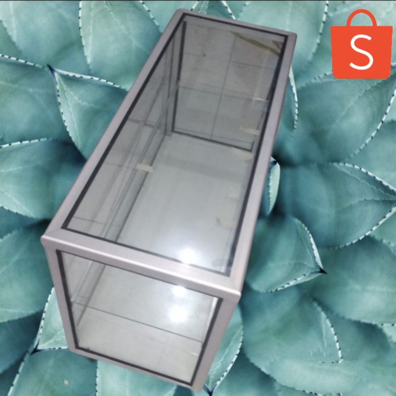 Etalase kaca 100x40x55 etalase nasi, warteg